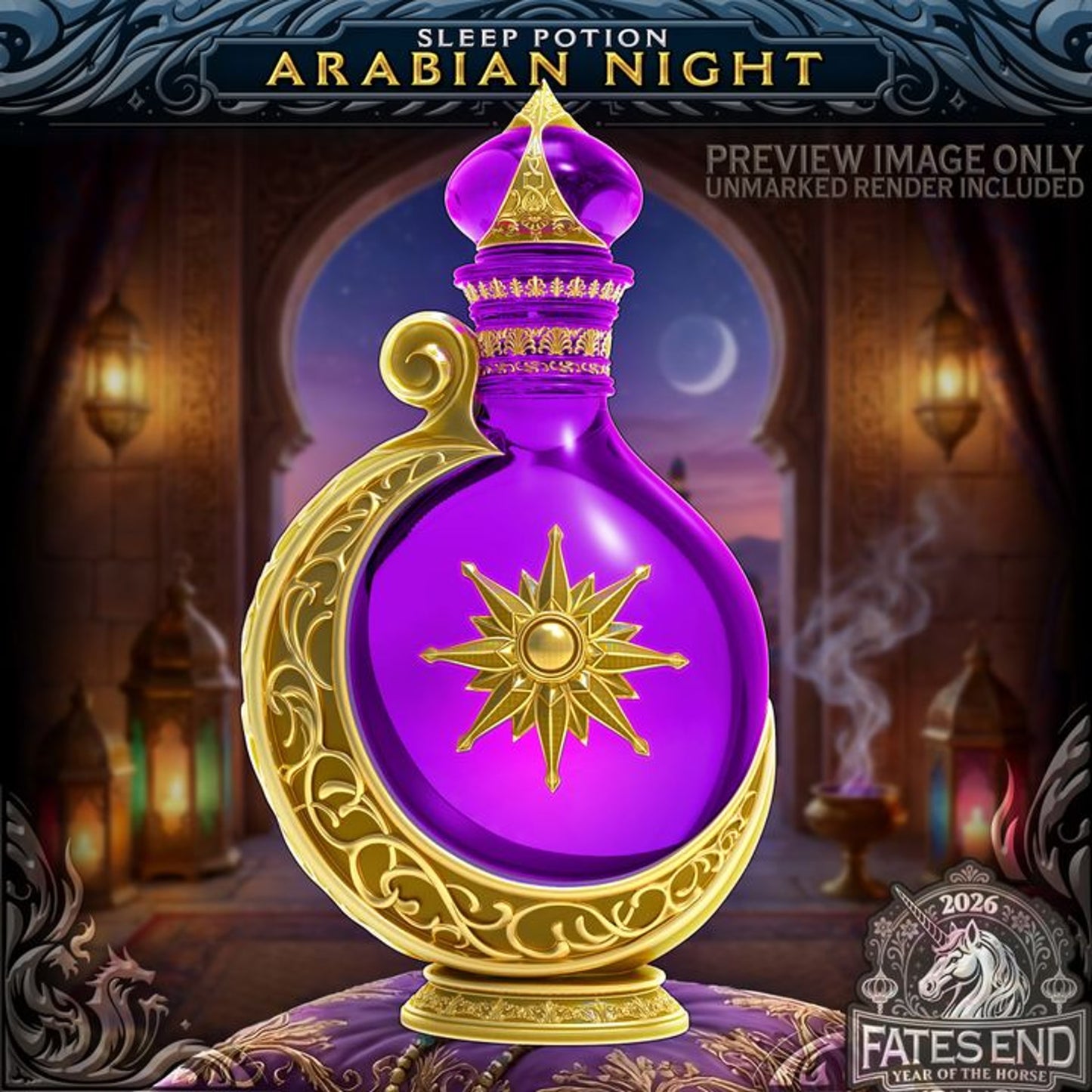 Arabian Night Potion Bottle
