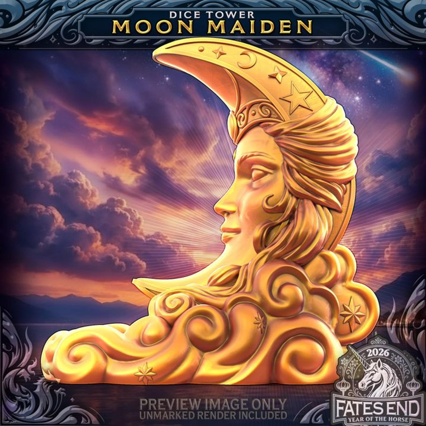 Moon Maiden Dice Tower