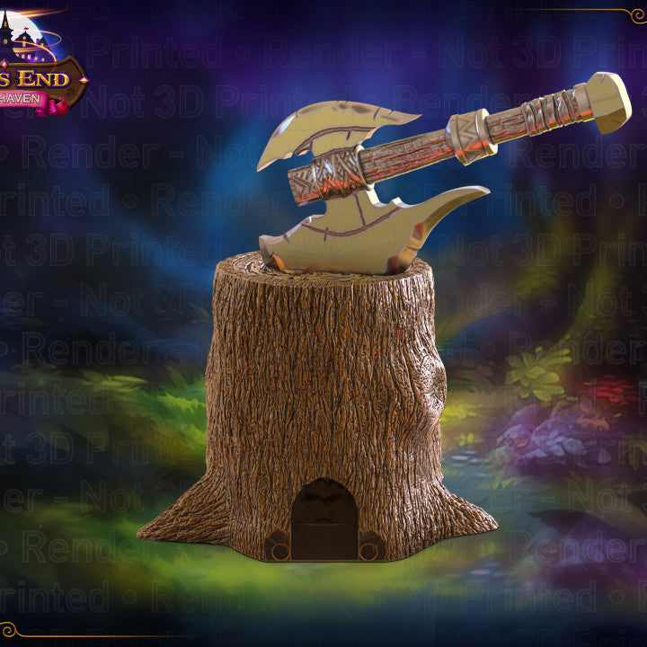 Barbarian Axe Dice Tower