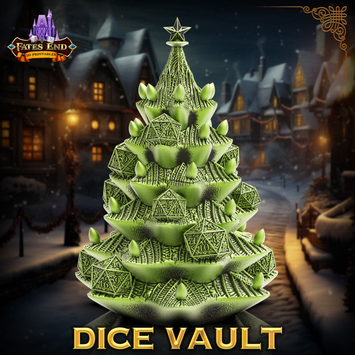 Festive Tree Dice Vault, spillerskrin fra Spillsmia