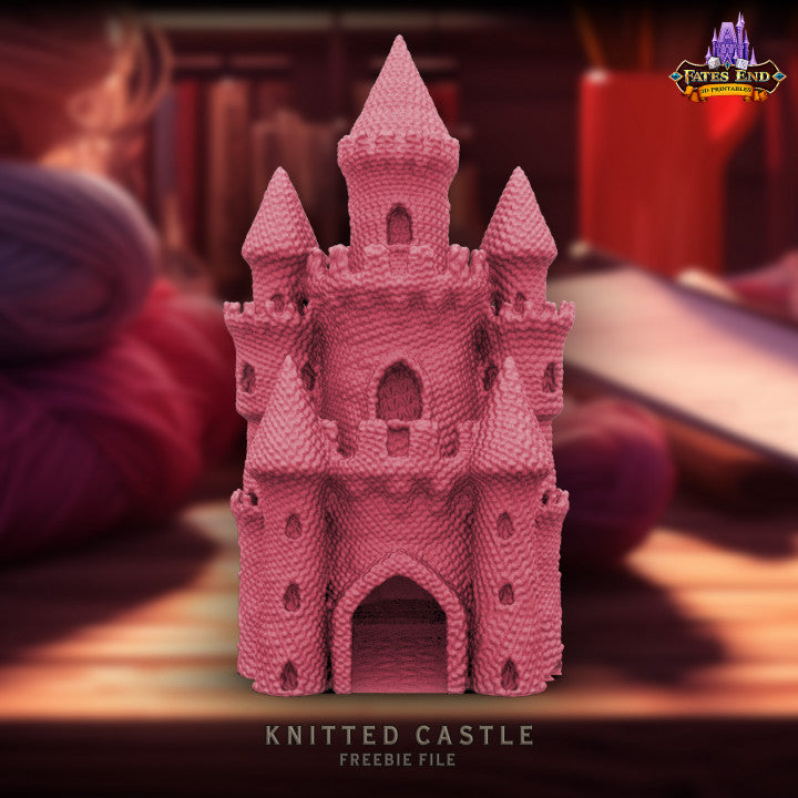 Knitted Castle Dice Tower