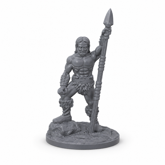Barbarian med spyd