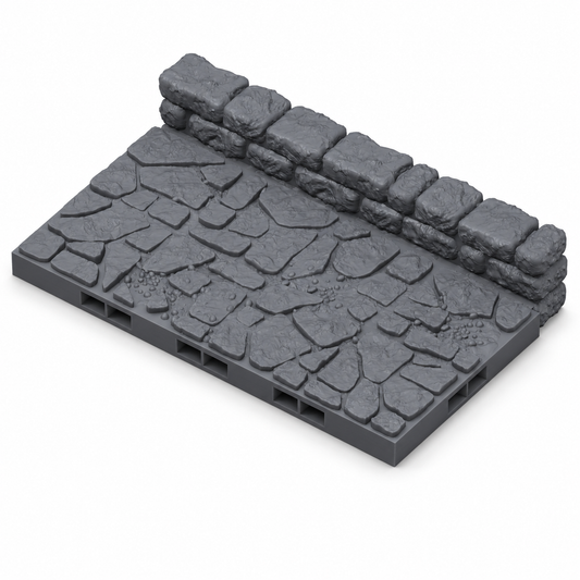 Rett 2x4 dungeon-vegg til større rom og korridorer