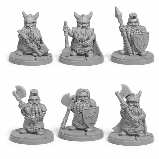 Dverger 1 – Miniatyrsett (6 stk)