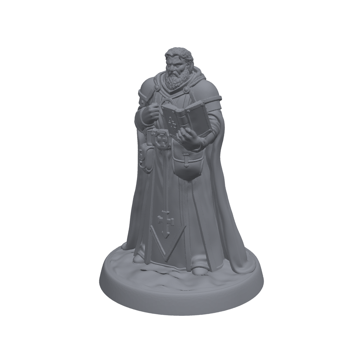 Human Cleric (Reading Pose)