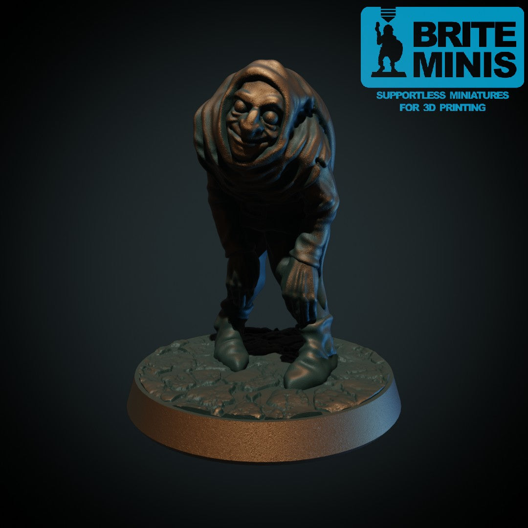 Pukkelrygg, 3D-printet D&D-miniatyr fra Spillsmia.