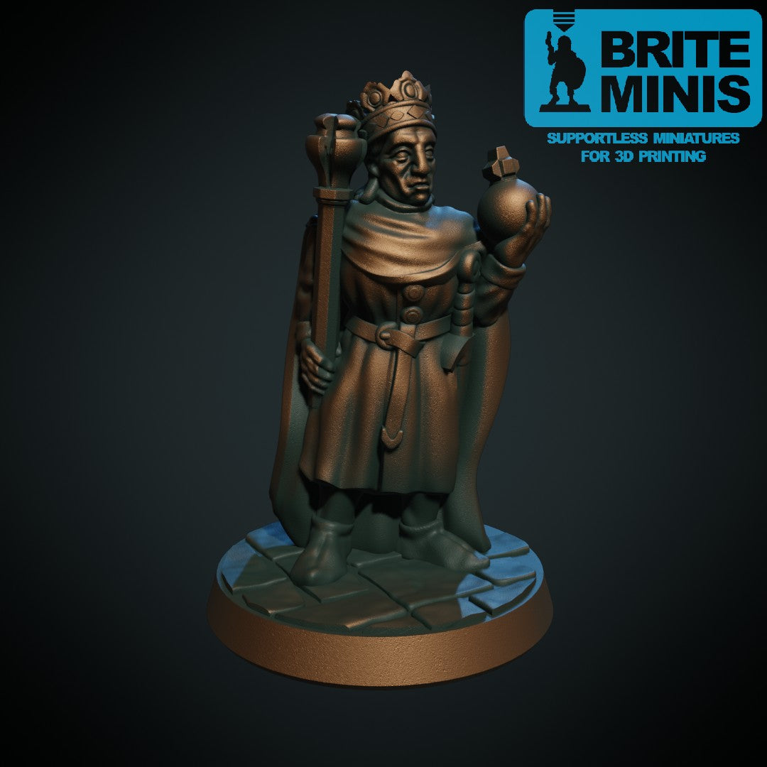 King Jagiello, 3D-printet D&D-miniatyr fra Spillsmia.