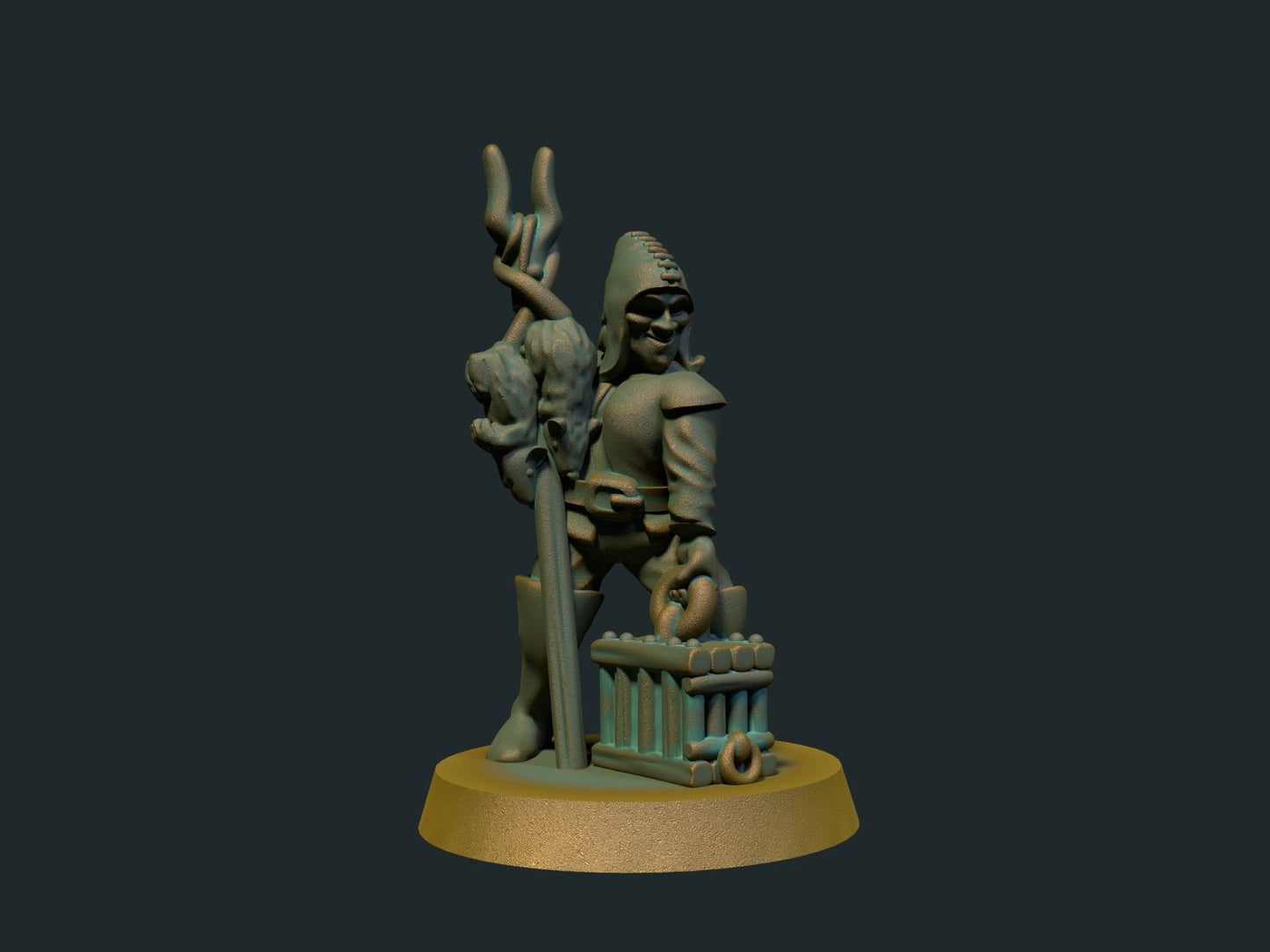 Rottefanger - 3D-printet D&D-miniatyr fra Spillsmia