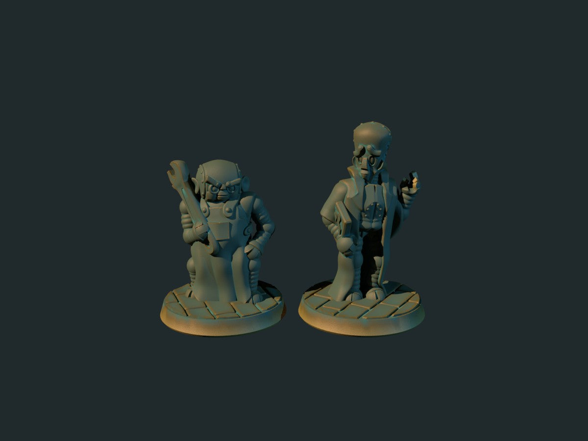 Trurl and Klapaucius - 3D-printet D&D-miniatyr fra Spillsmia