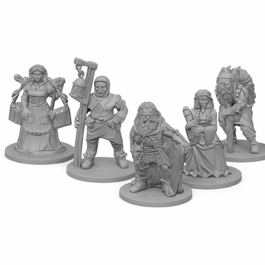 Villagers 3 – miniatyrsett (5 stk)