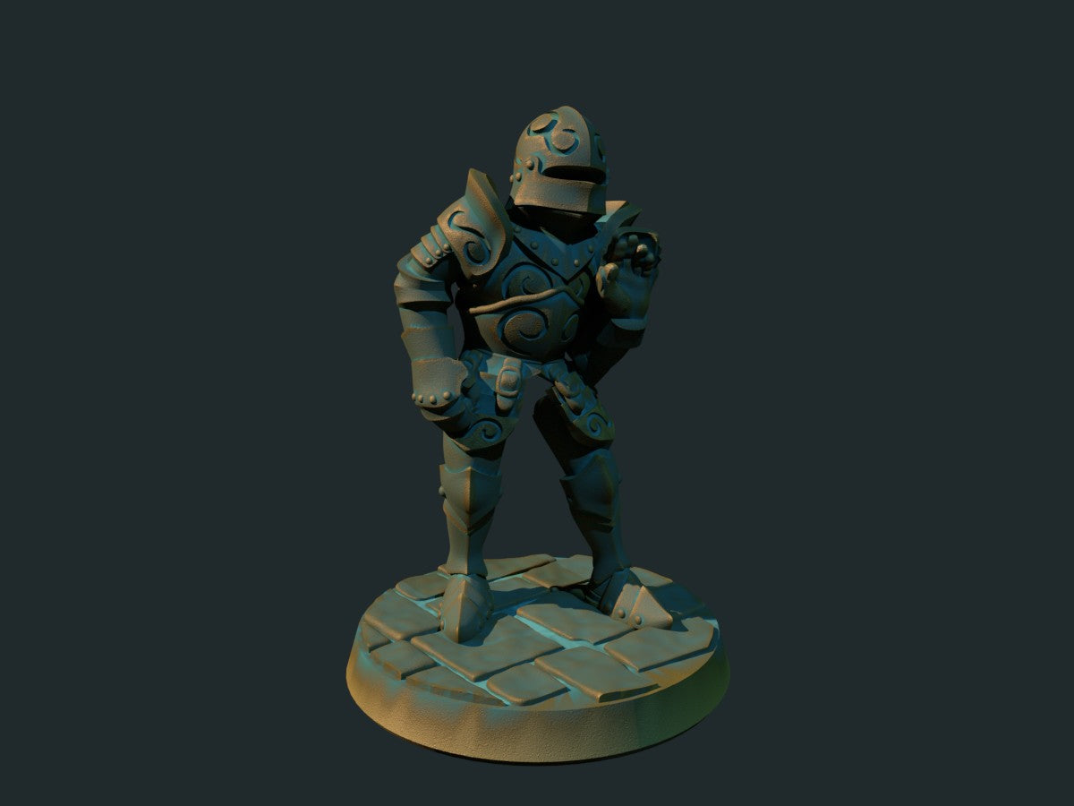 Animert rustning – 3D-printet D&D-miniatyr fra Spillsmia