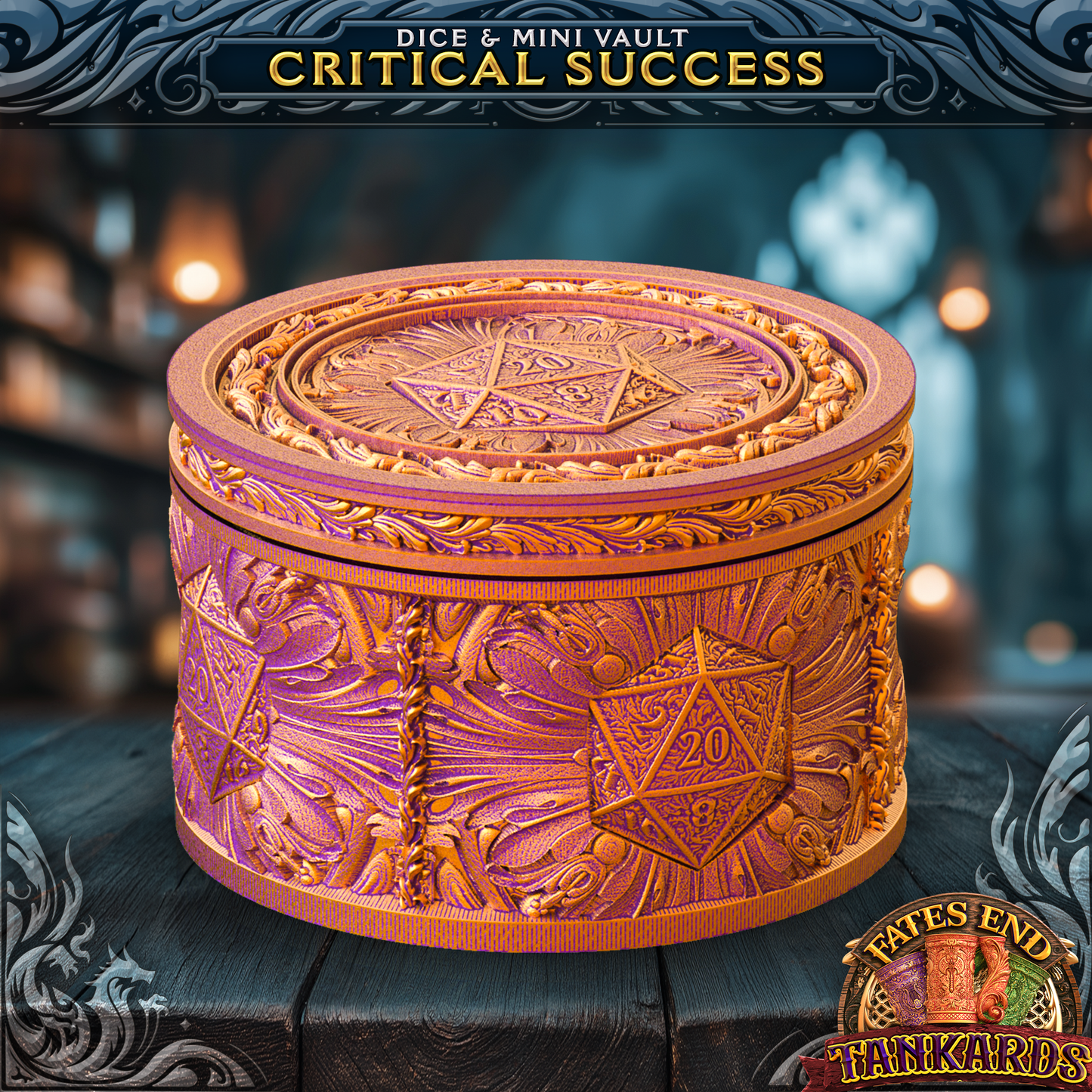 Critical Success - Crit Vault, 3D-printet fra FatesEnd, til D&D og rollespill.