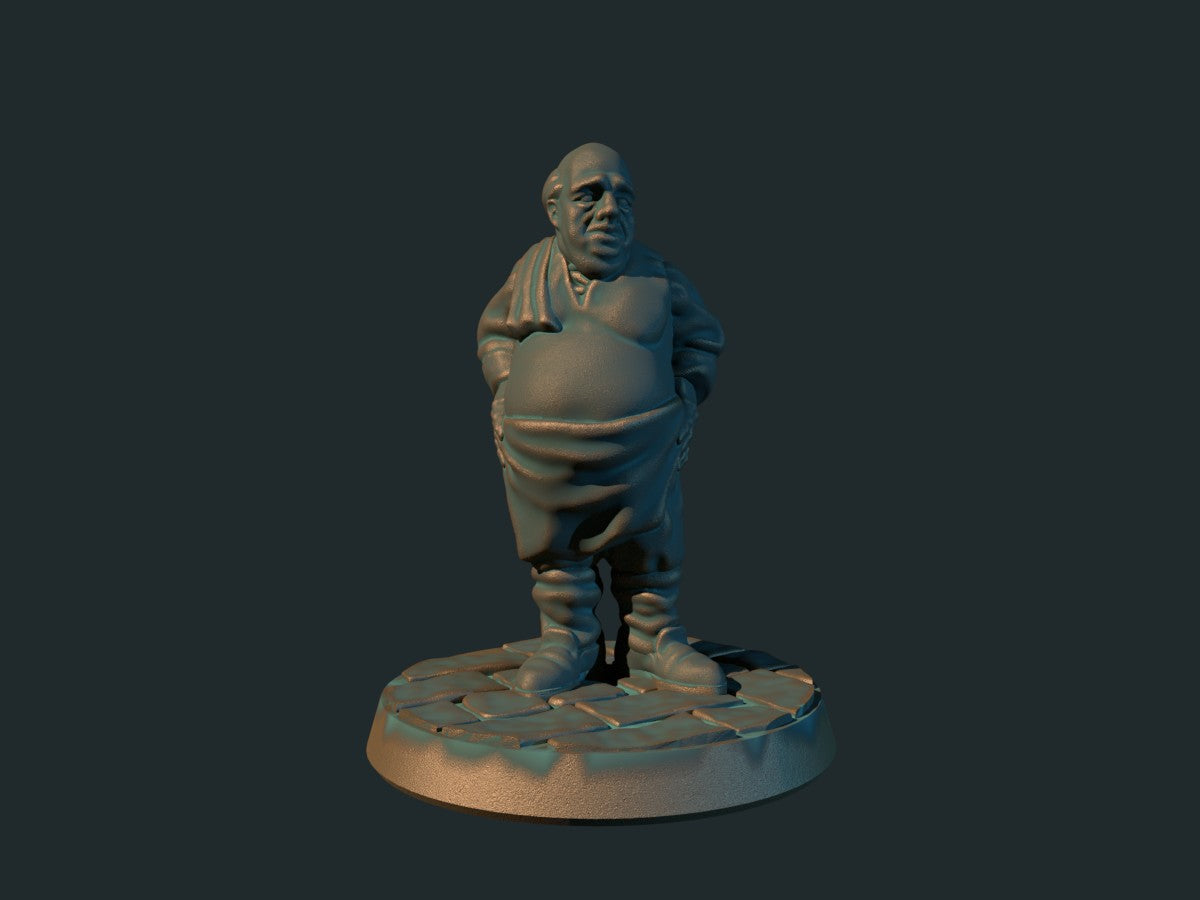 Vertshusvert, 3D-printet D&D-miniatyr fra Spillsmia.