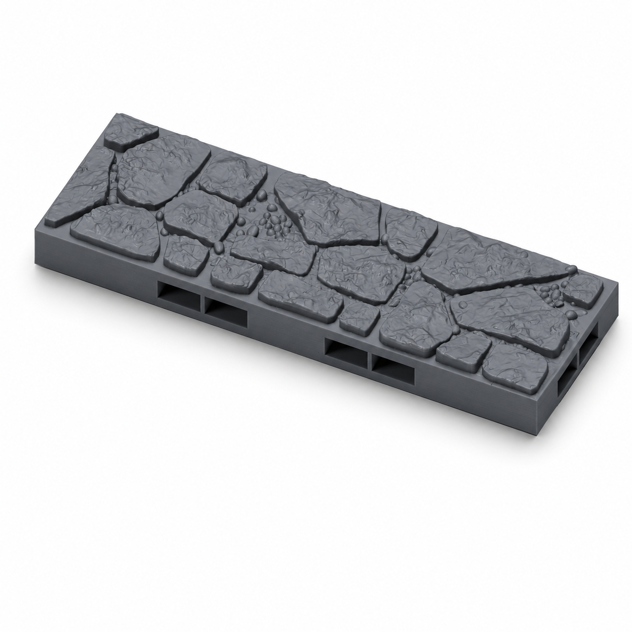 1x3 smal dungeon-gulvstripe til modulært terreng