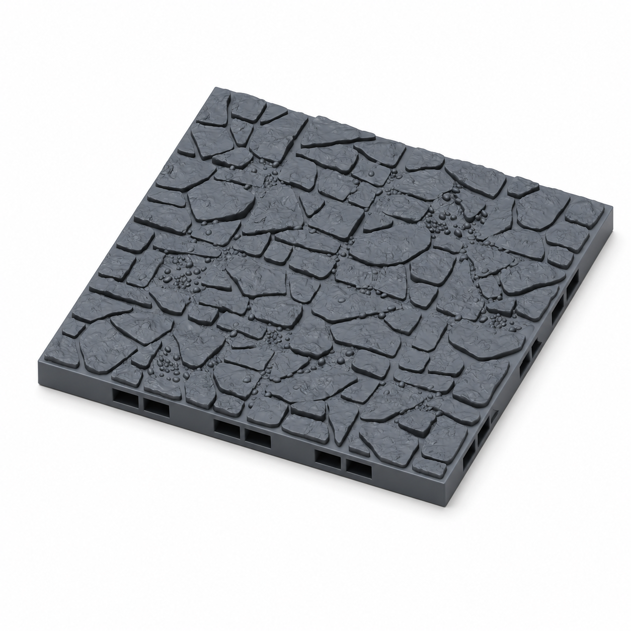 4x4 modulær dungeon-gulvflis for større dungeon-rom