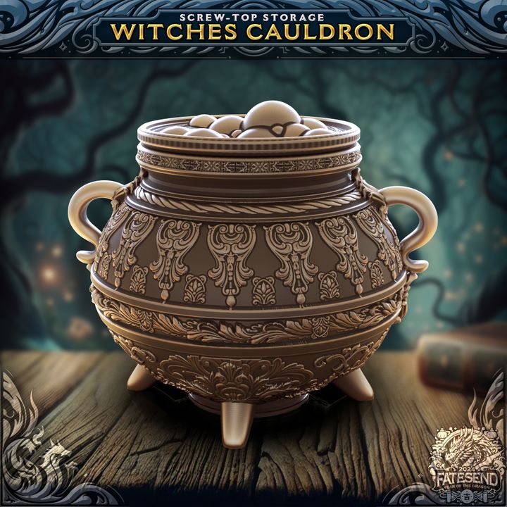 Witches Cauldron Dice Vault