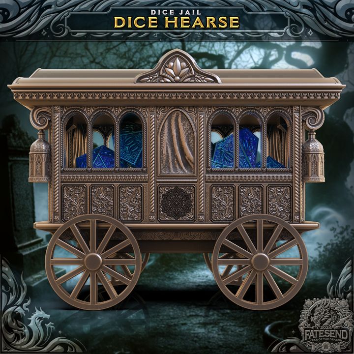 Dice Hearse - Dice Jail Wagon, spillerskrin fra Spillsmia