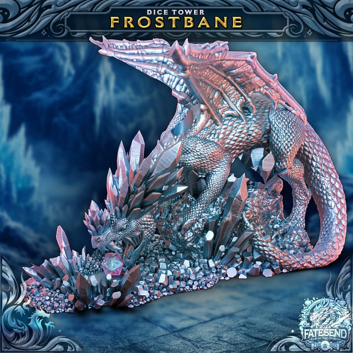 Frostbane the Ice Dragon Dice Tower