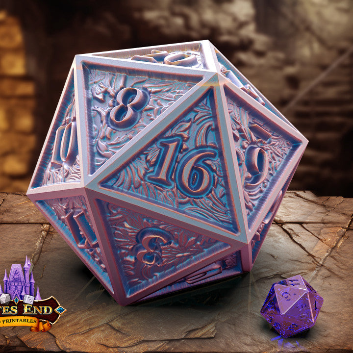 Adorned D20 Dice Vault, spillerskrin fra Spillsmia