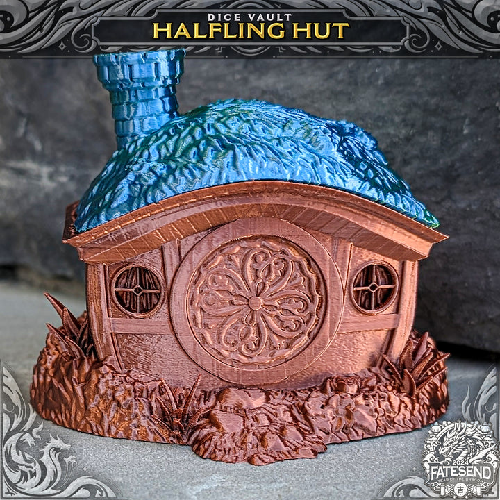 Halfling Hut Dice Vault, spillerskrin fra Spillsmia