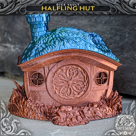 Halfling Hut Dice Vault, spillerskrin fra Spillsmia