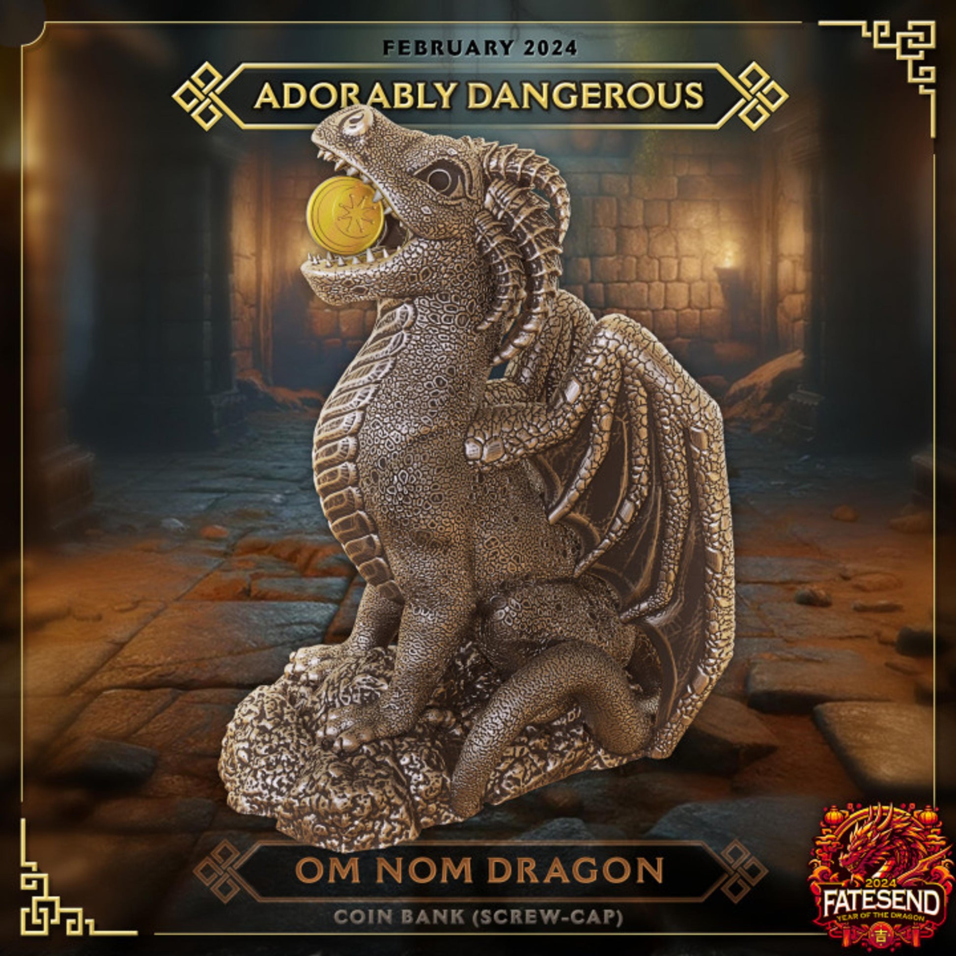 Om Nom Dragon Bank myntbank