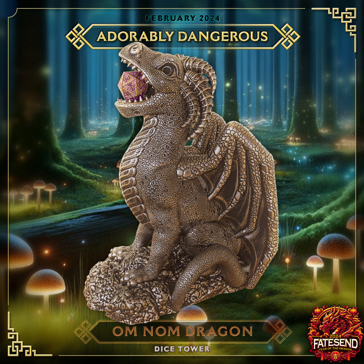 Om Nom Dragon Dice Tower