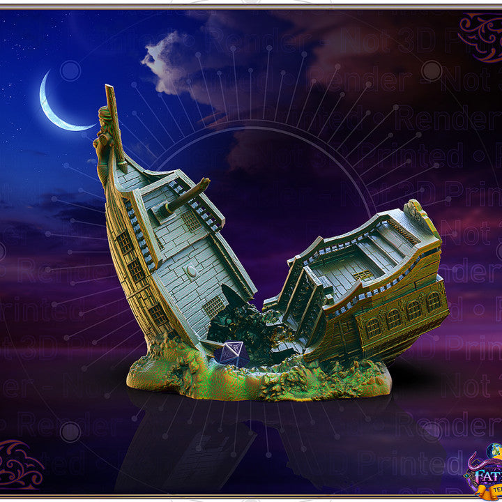 Sunken Pirate Ship Dice Tower