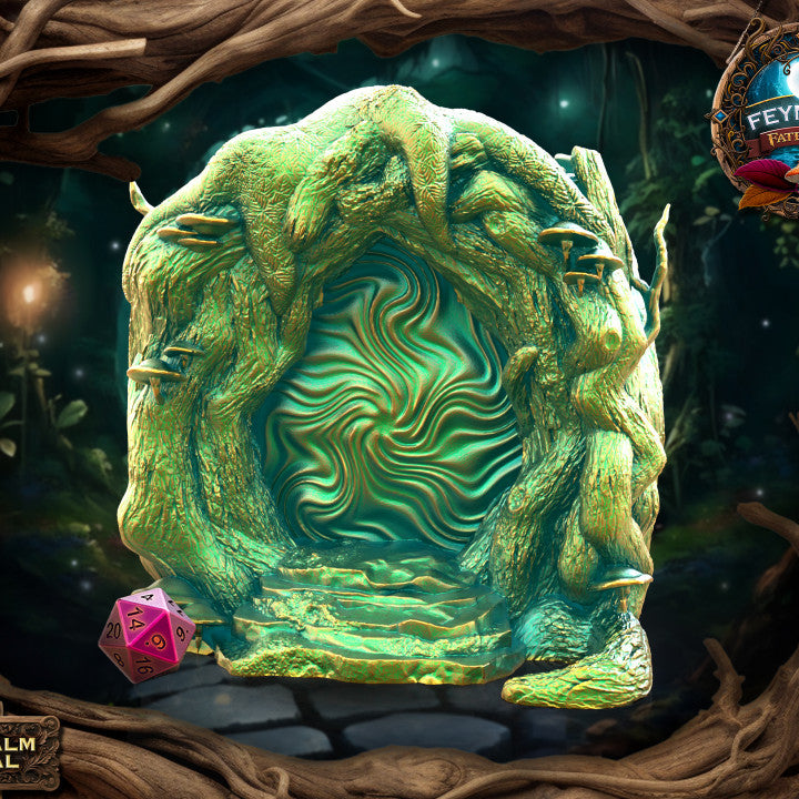 Feyrealm Portal Dice Vault, spillerskrin fra Spillsmia