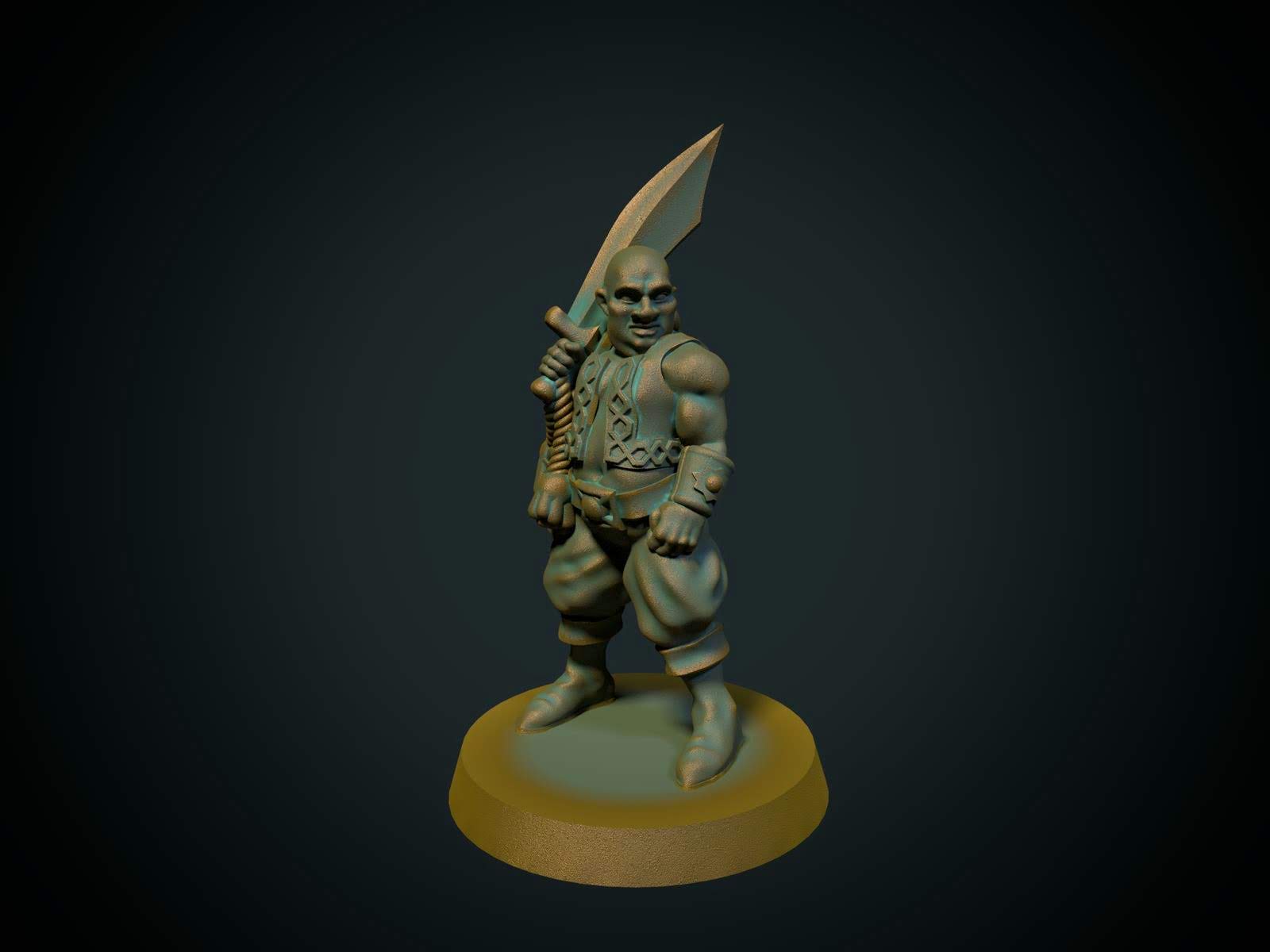 Abd, 3D-printet D&D-miniatyr fra Spillsmia.