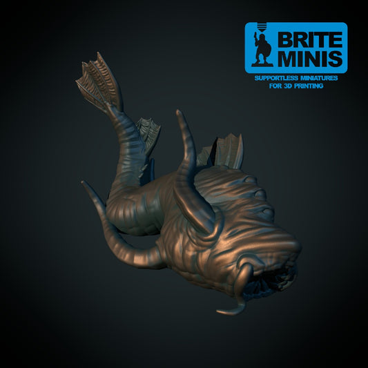 Aboleth – 3D-printet D&D-miniatyr fra Spillsmia