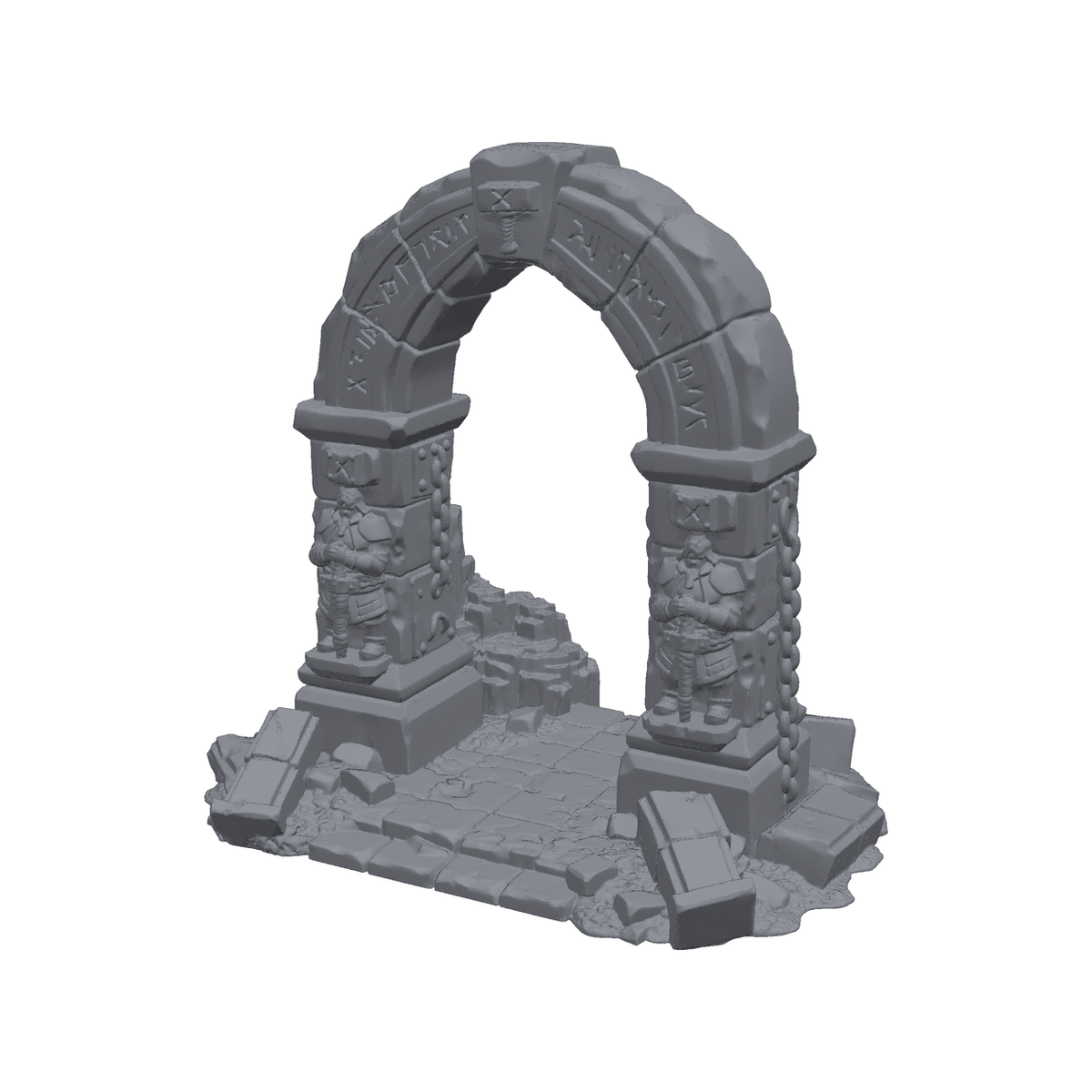 Ancient Dwarven Arch Rounded