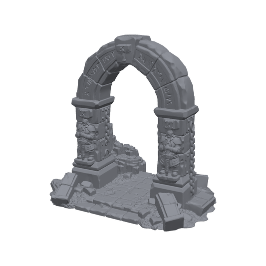 Ancient Dwarven Arch Rounded