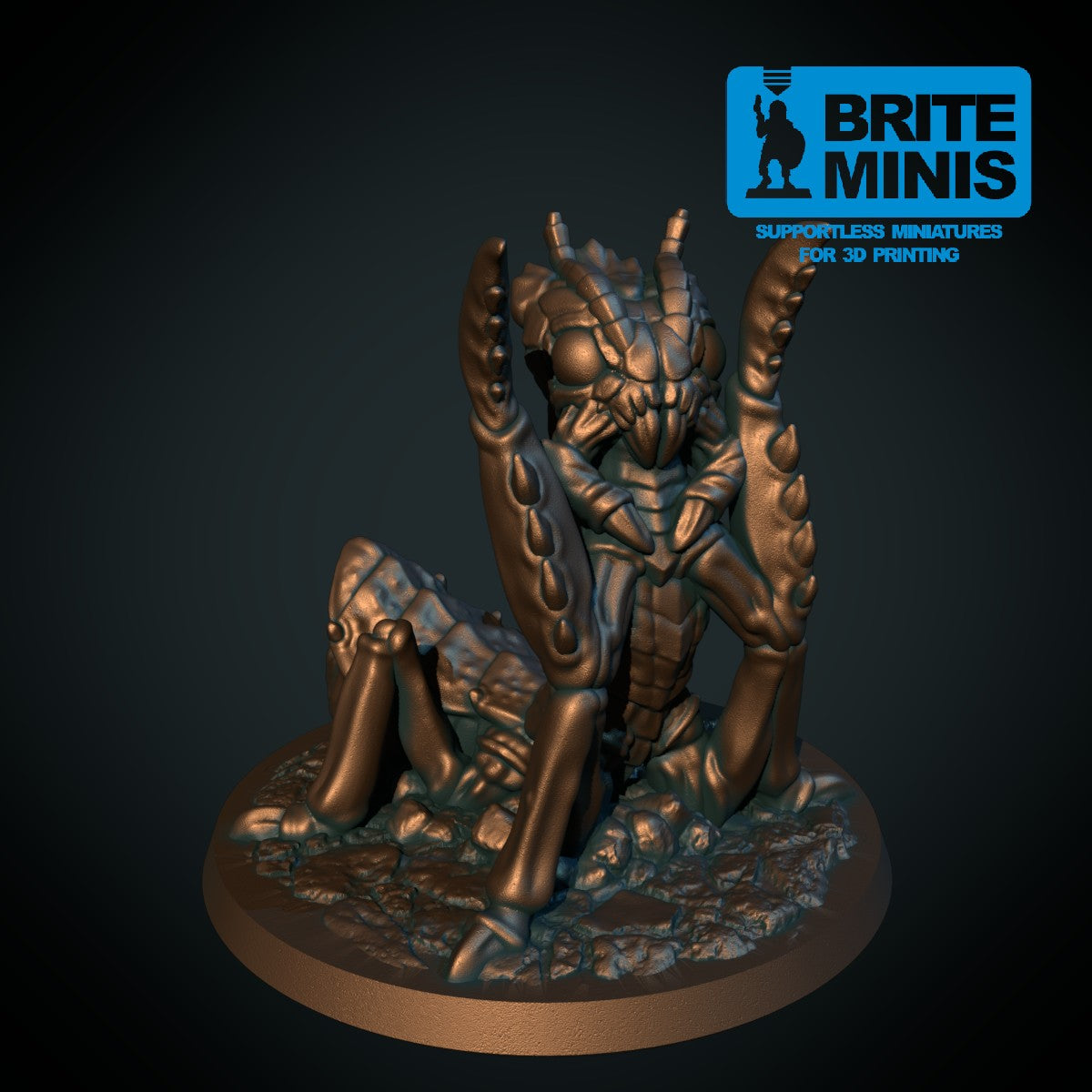 Ankheg – 3D-printet D&D-miniatyr fra Spillsmia