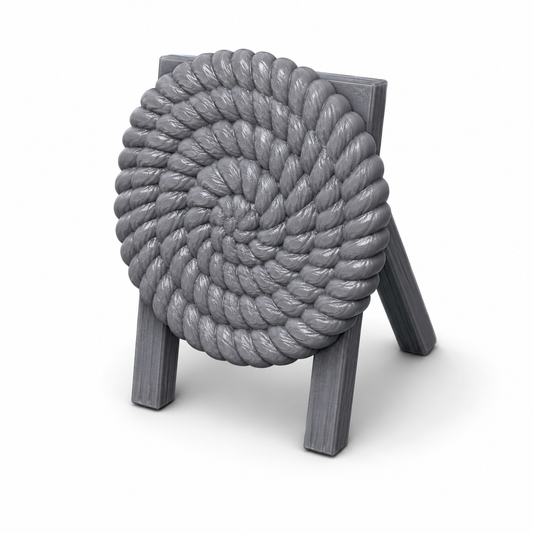 3D-printet bueskytterblink – rekvisitt til treningsfelt og landsbyfester.