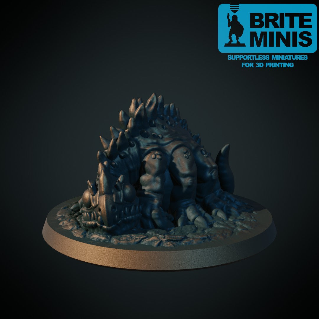 Basilisk – 3D-printet D&D-miniatyr fra Spillsmia