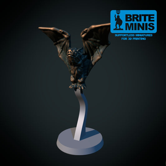 Giant Bat – 3D-printet D&D-miniatyr fra Spillsmia