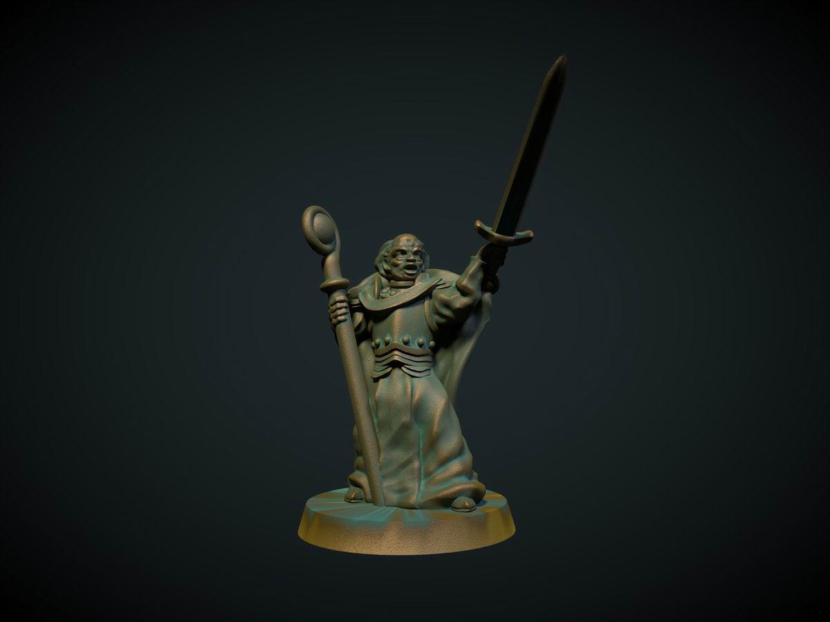 Kampprest, 3D-printet D&D-miniatyr fra Spillsmia.