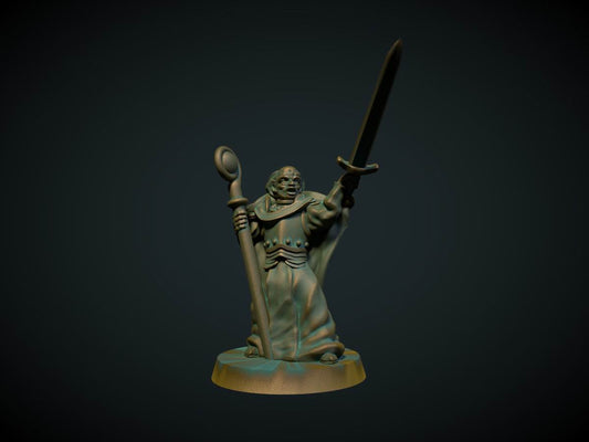 Kampprest, 3D-printet D&D-miniatyr fra Spillsmia.
