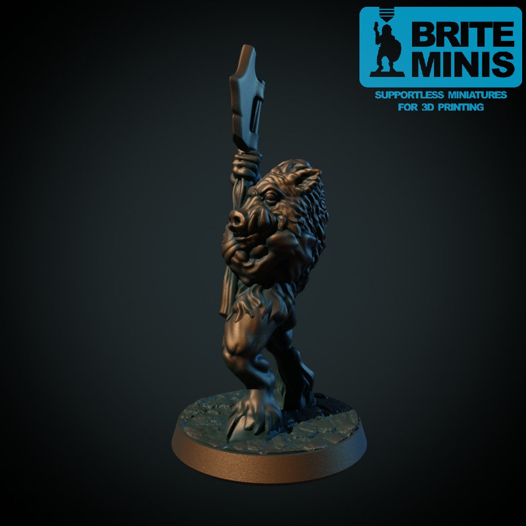 Dyremann II – 3D-printet D&D-miniatyr fra Spillsmia