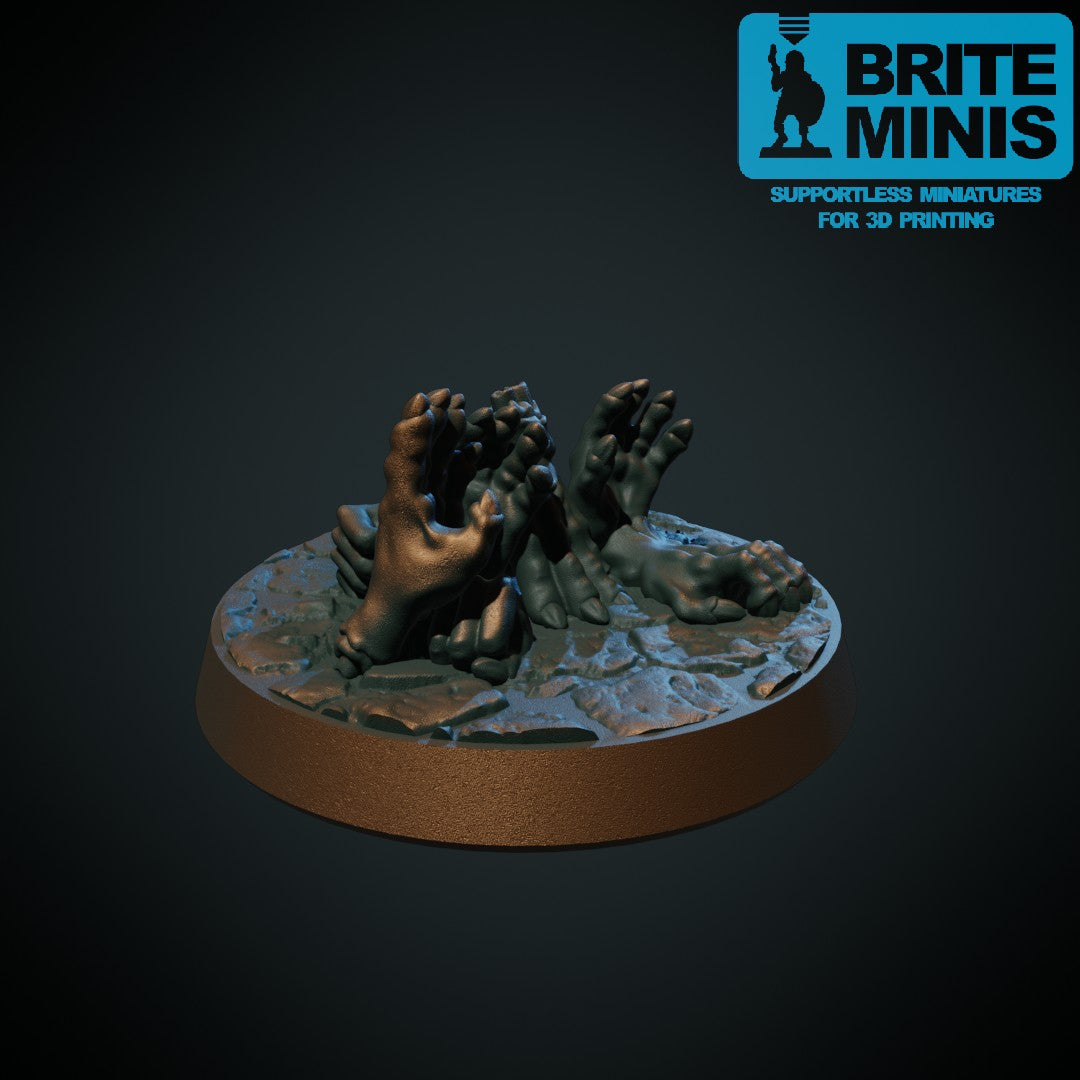 3D-printet klosverm i grå PLA til D&D og Pathfinder.