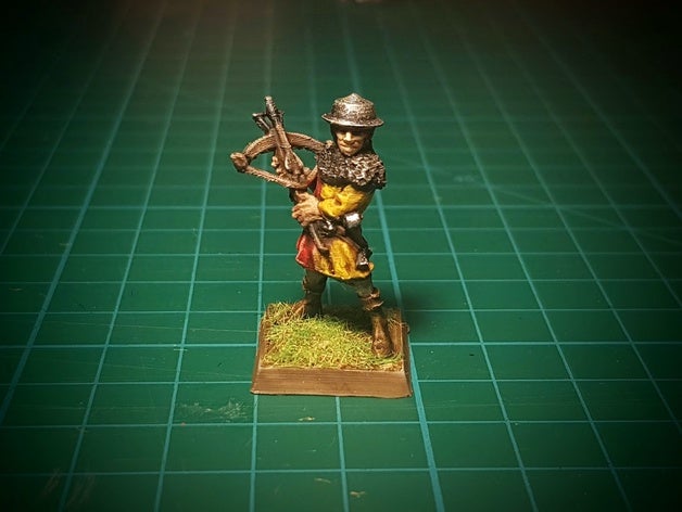 Armbrøstsoldat 2, 3D-printet D&D-miniatyr fra Spillsmia.