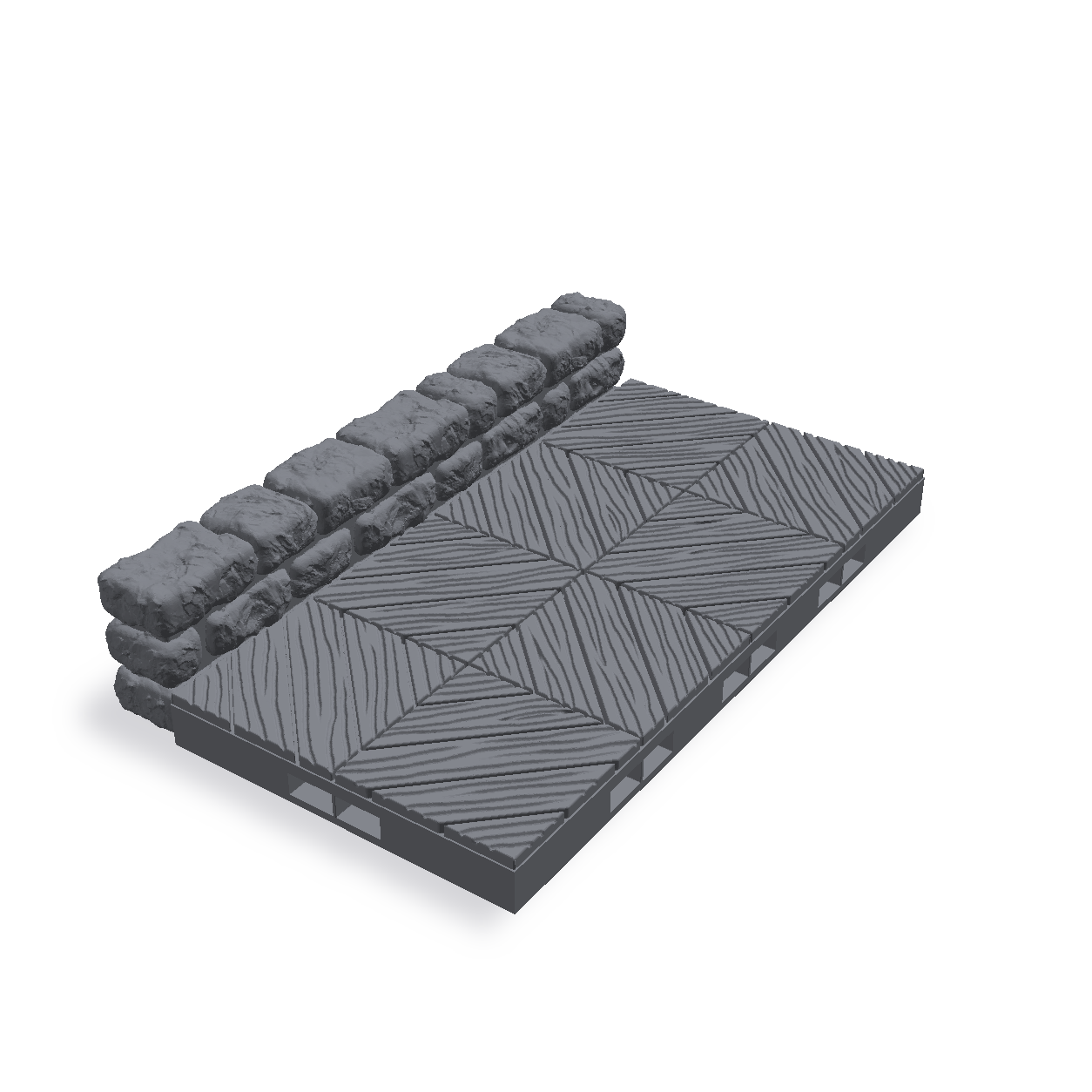 Dungeon-tregulv vegg 2x4