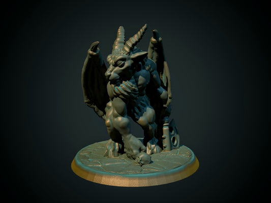 Demon – 3D-printet D&D-miniatyr fra Spillsmia
