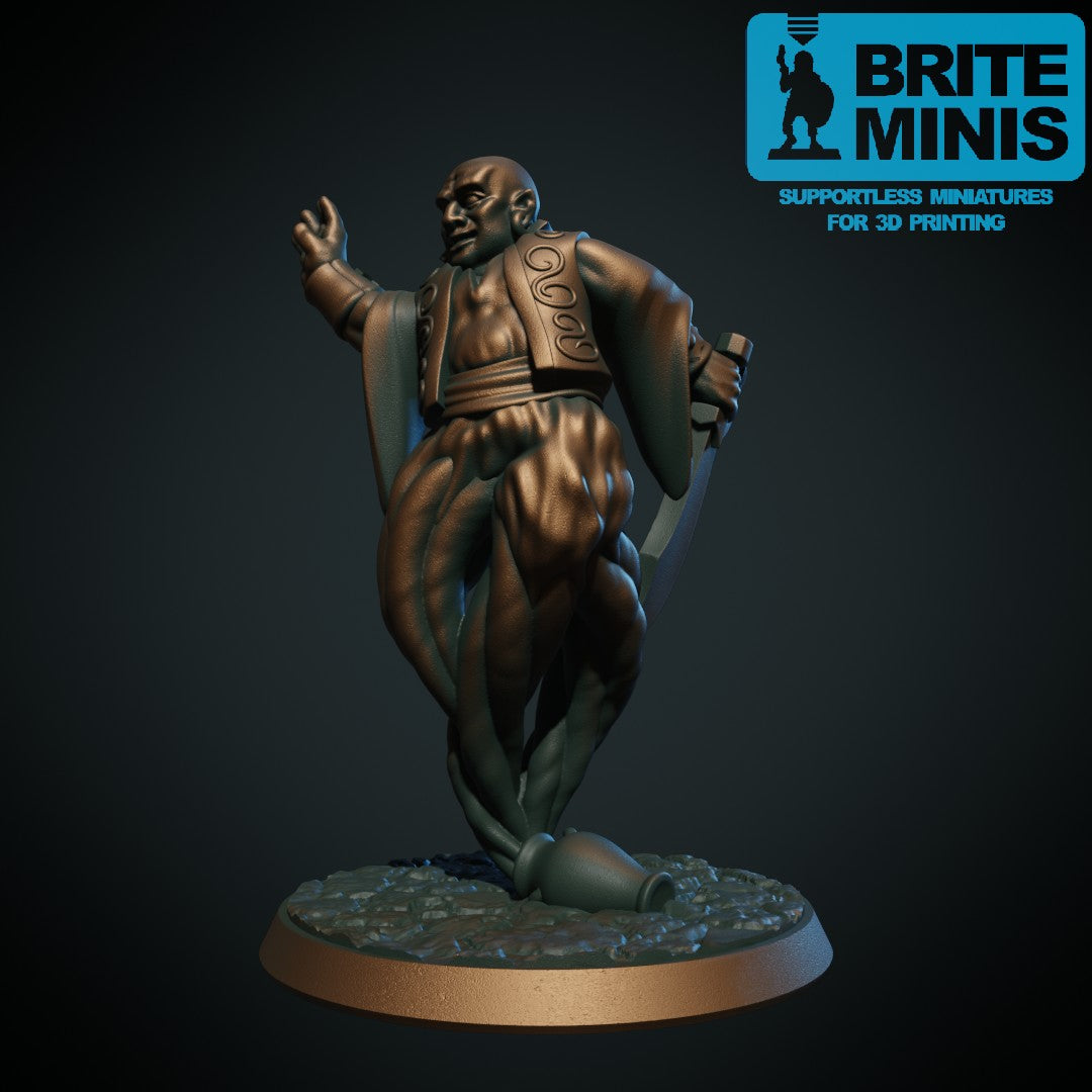 Djinn – 3D-printet D&D-miniatyr fra Spillsmia