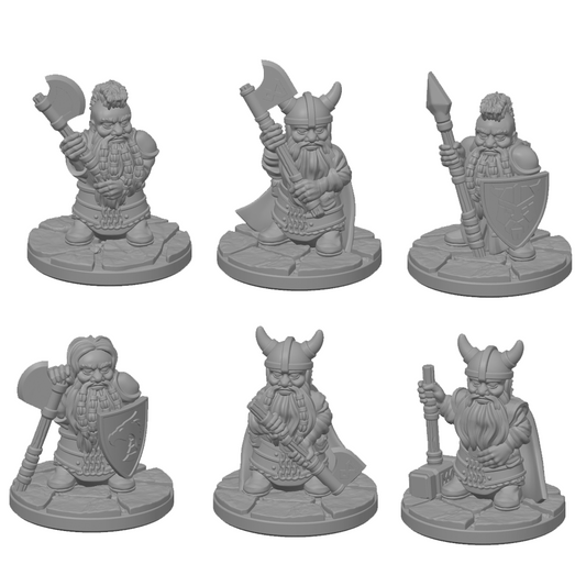 Dverger I - miniatyrsett (6 stk)