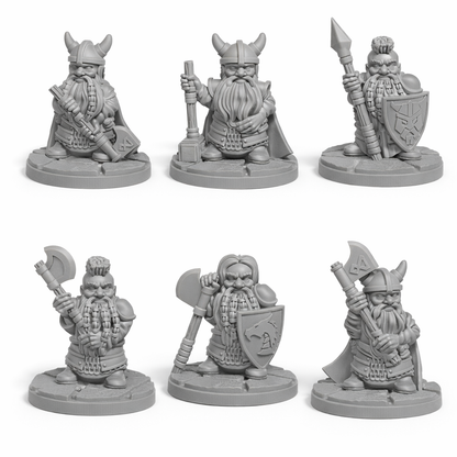 Dverger 1 – Miniatyrsett (6 stk)