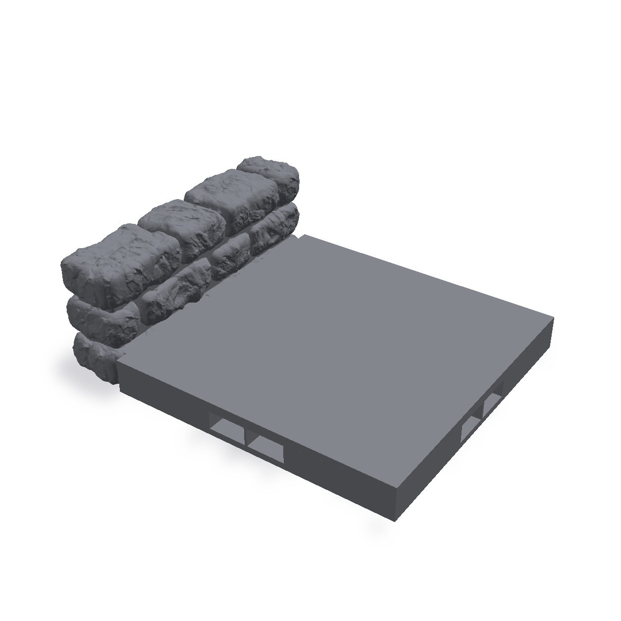 Vegg rett F 2x2