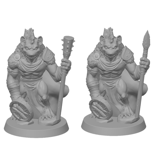 Gnoll Warriors – miniatyrsett (2 stk)