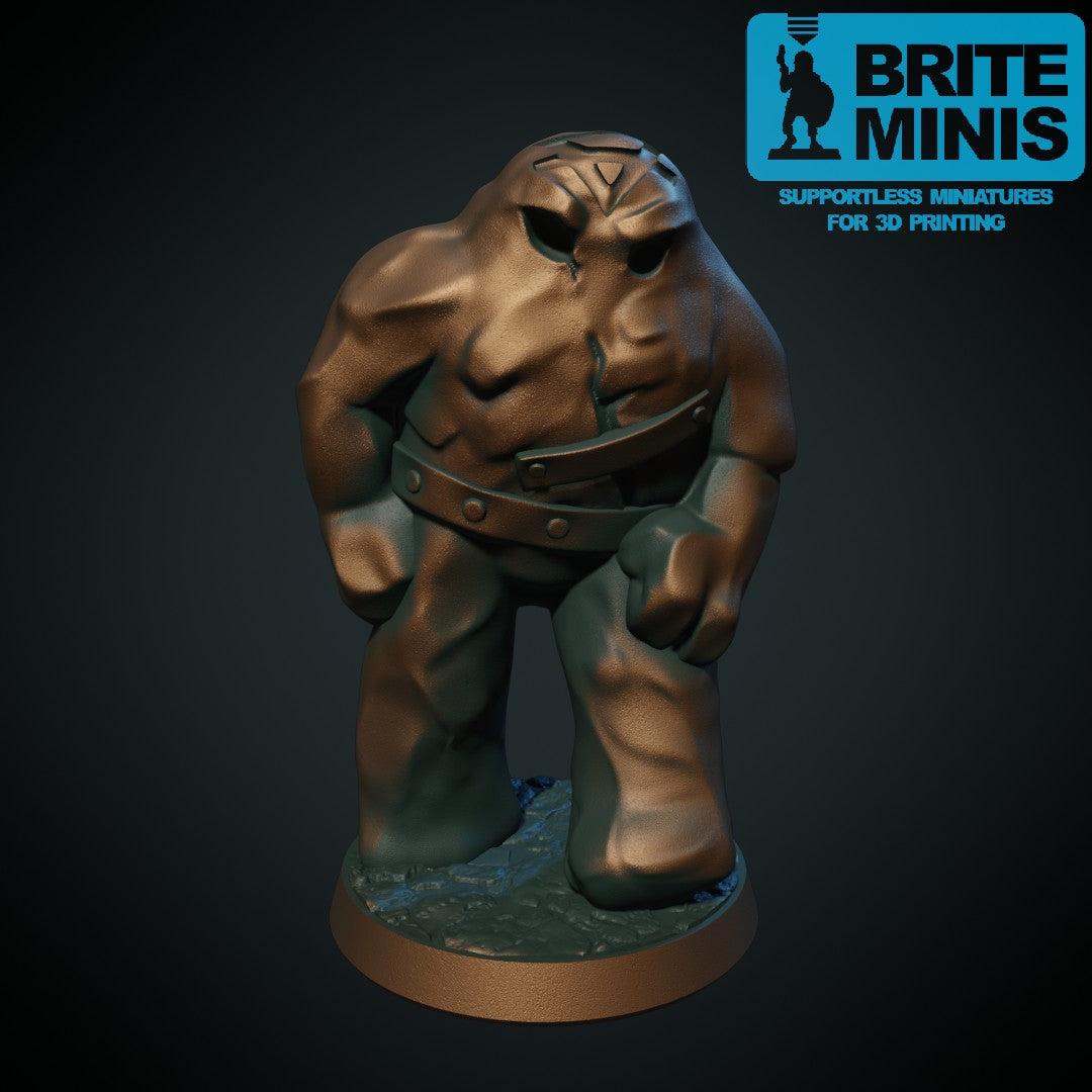 Leiregolem – 3D-printet D&D-miniatyr fra Spillsmia